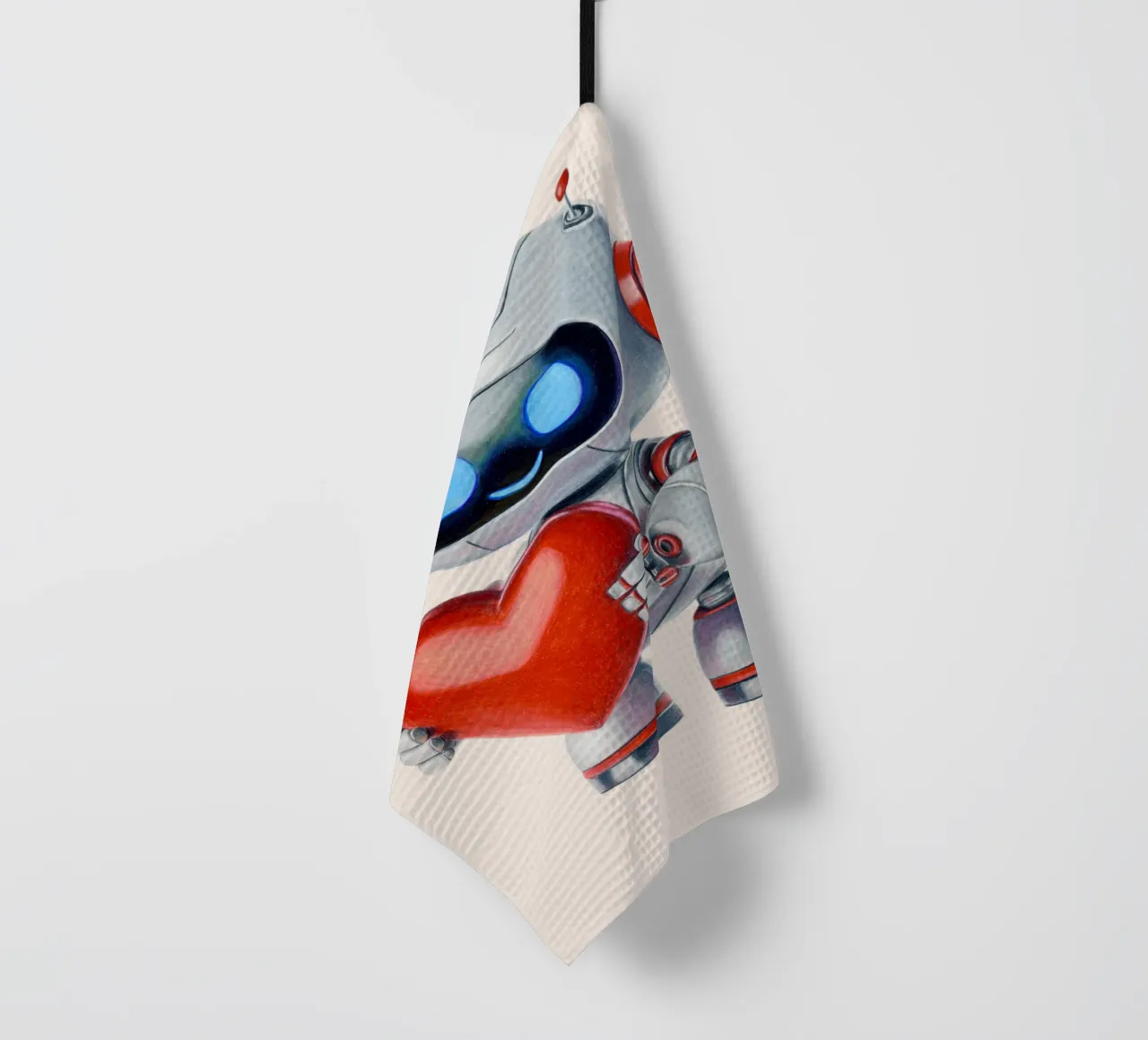 Robot con un cuore canovaccio da cucina da Graphit und Farbe