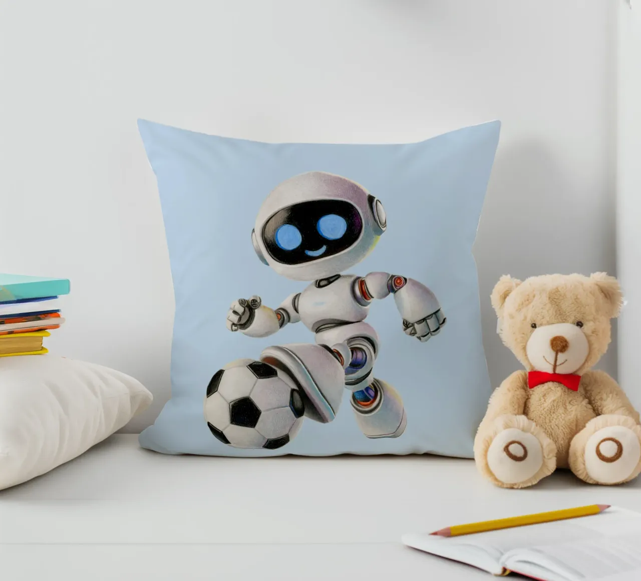 Robot da calcio cuscino da Graphit und Farbe