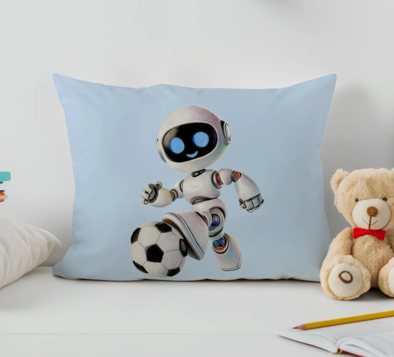 Robot da calcio cuscino da Graphit und Farbe