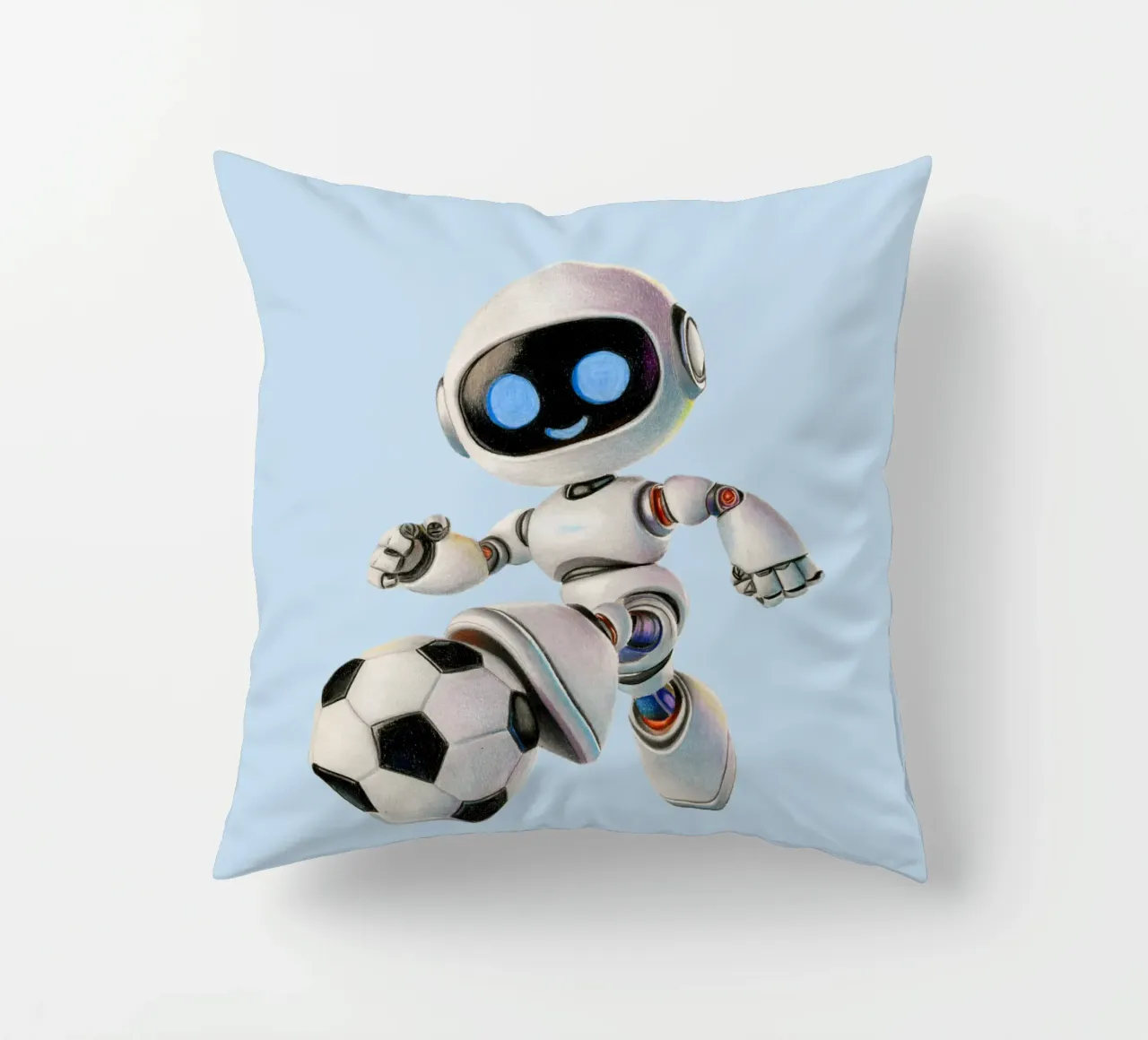 Robot da calcio cuscino da Graphit und Farbe