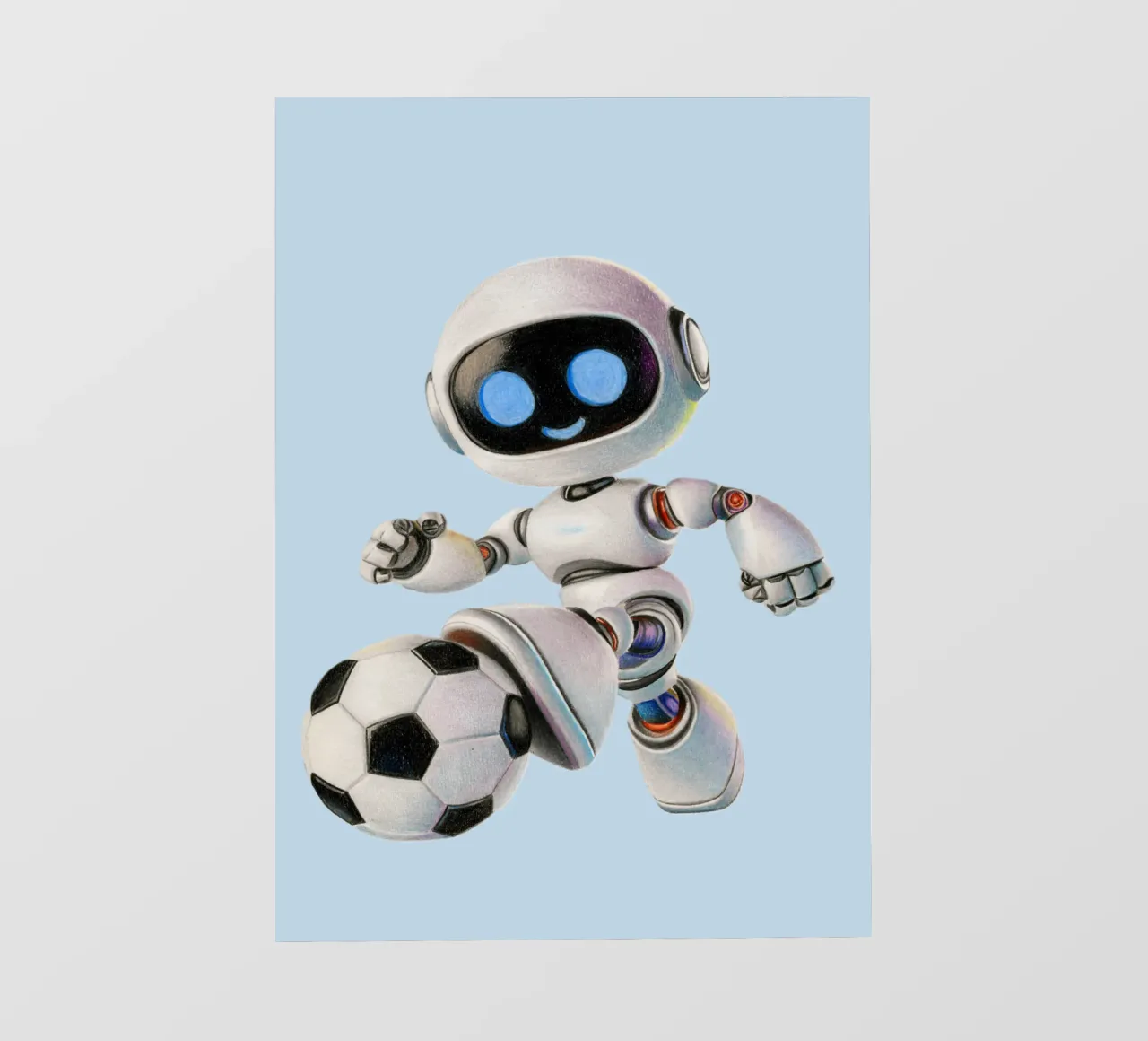 Robot da calcio telo in pvc da Graphit und Farbe