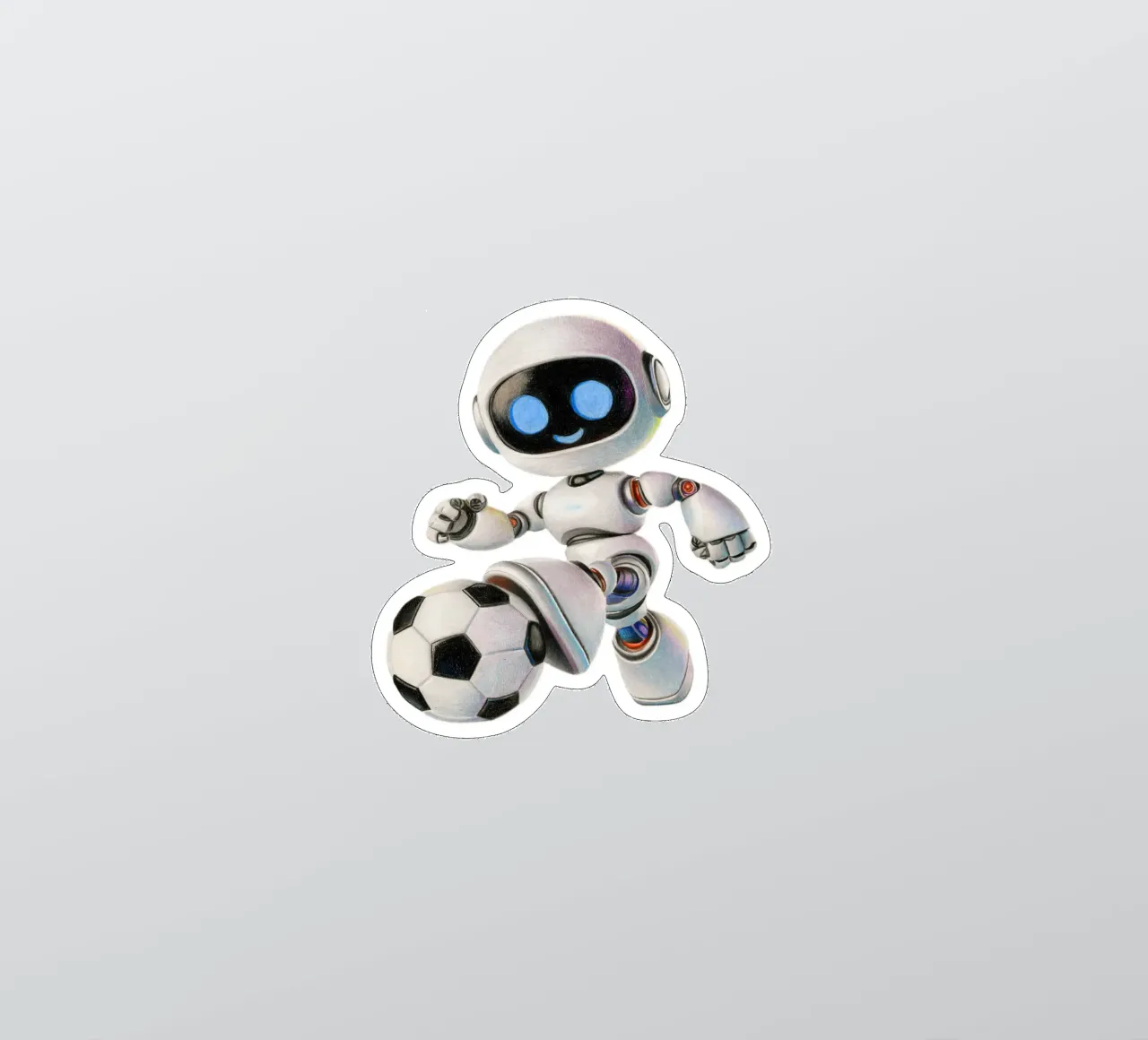 Robot da calcio adesivo da Graphit und Farbe