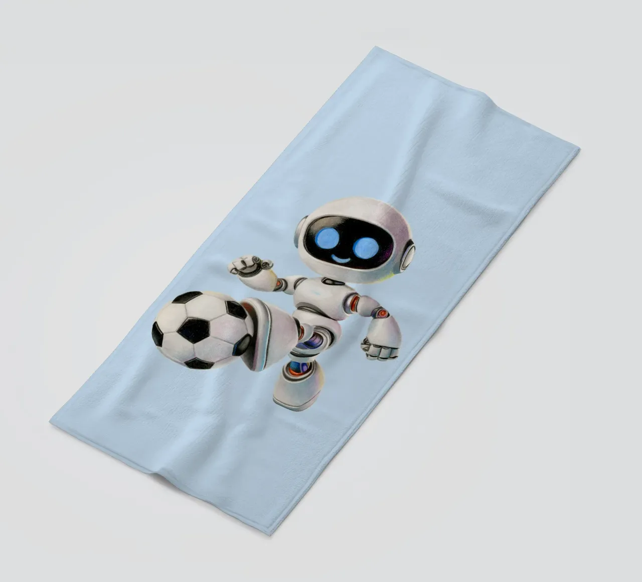 Robot da calcio telo mare da Graphit und Farbe