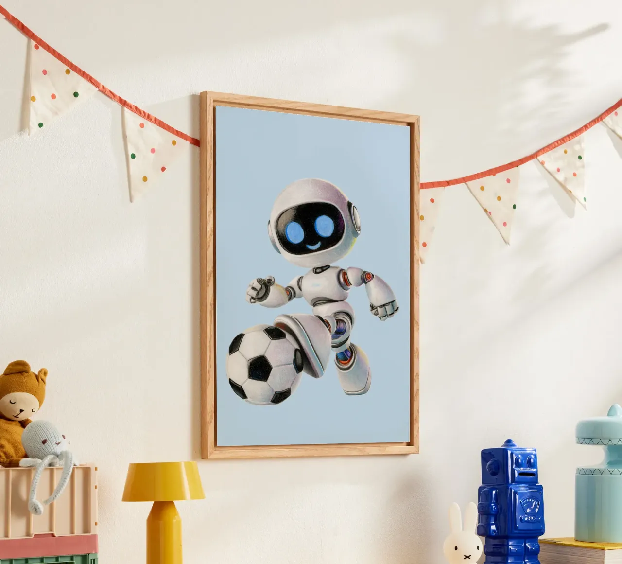 Robot da calcio plexiglass da Graphit und Farbe