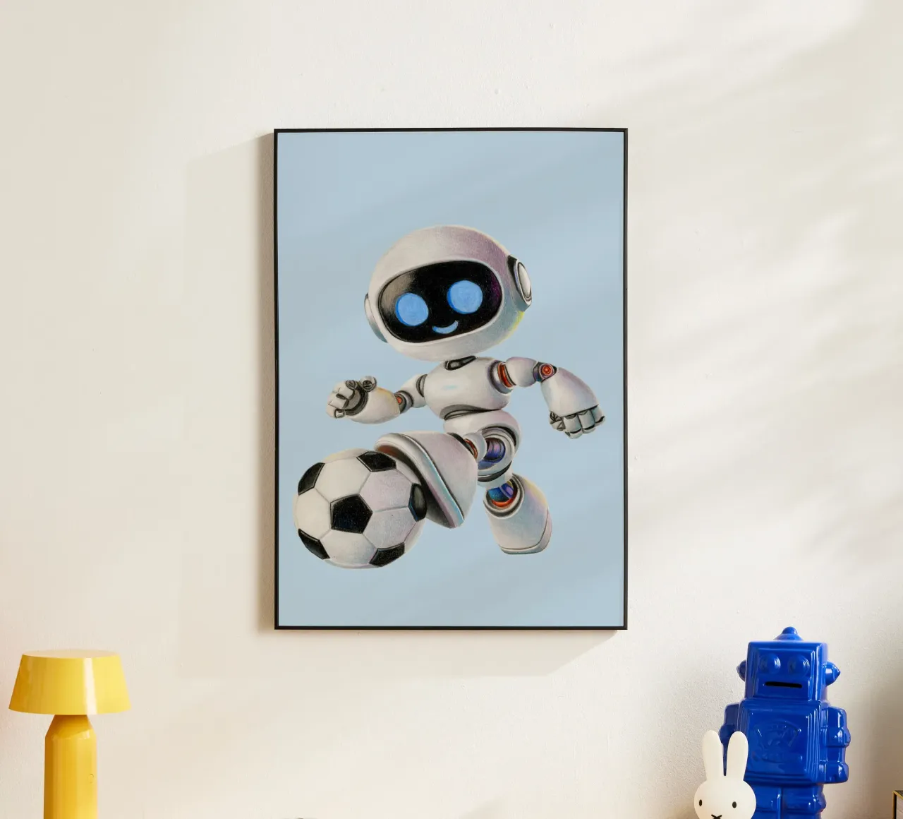 Robot da calcio alluminio dibond da Graphit und Farbe