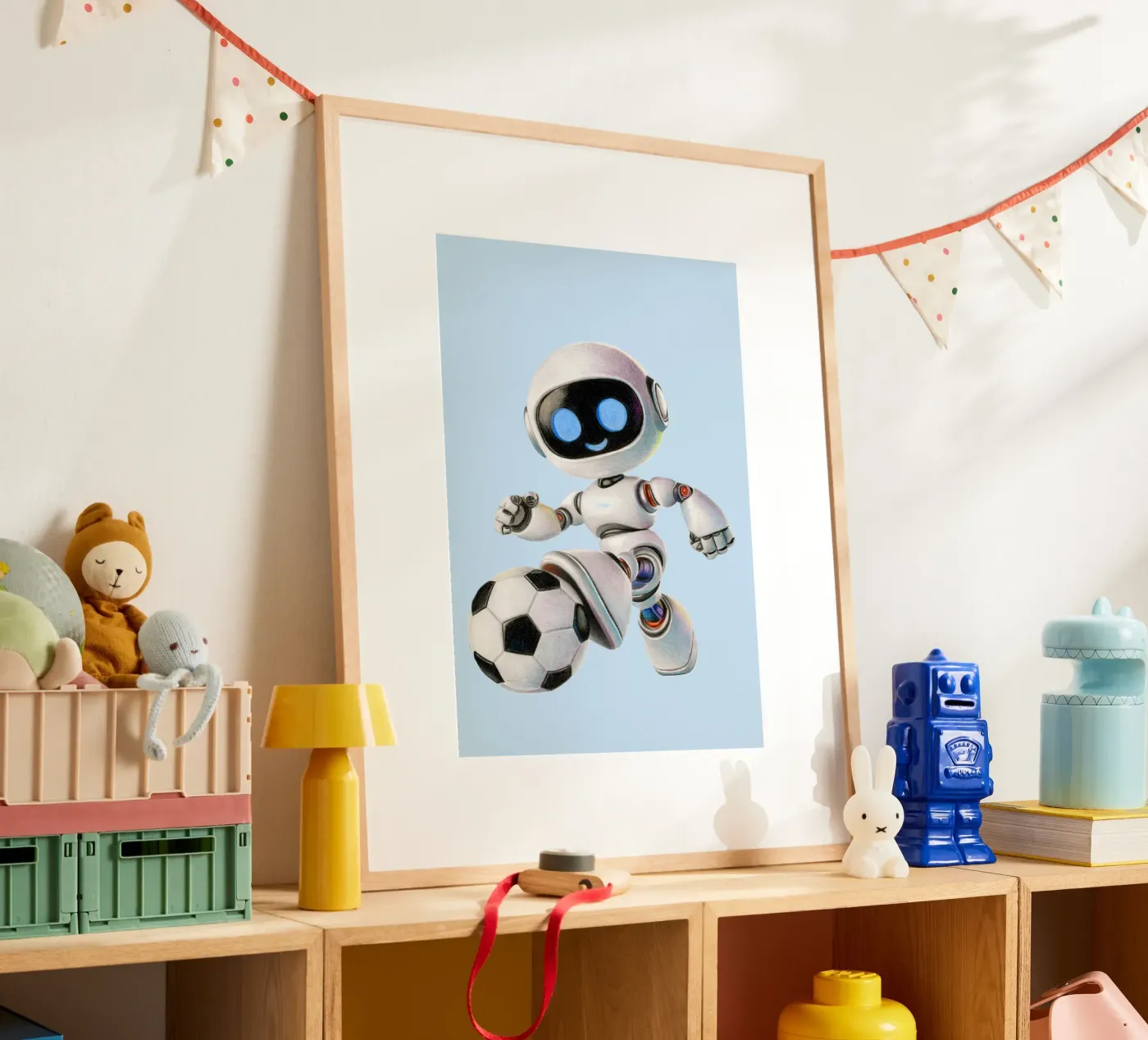 Robot da calcio poster da Graphit und Farbe