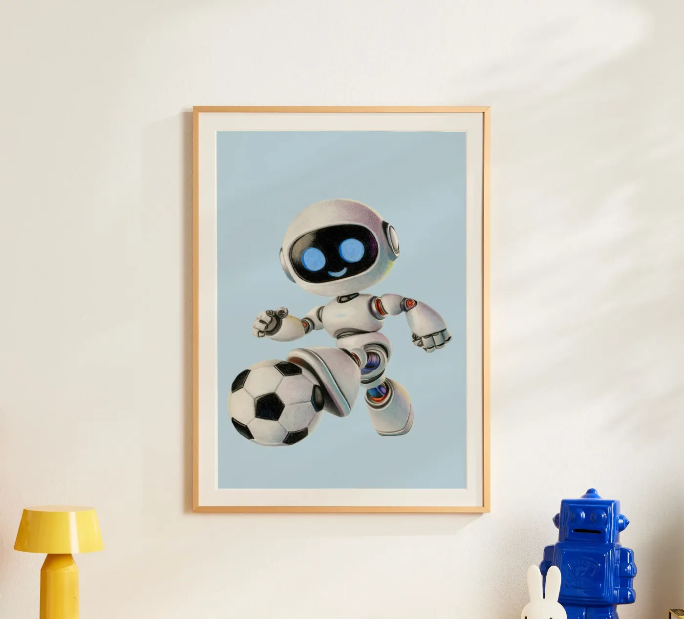 Robot da calcio poster da Graphit und Farbe