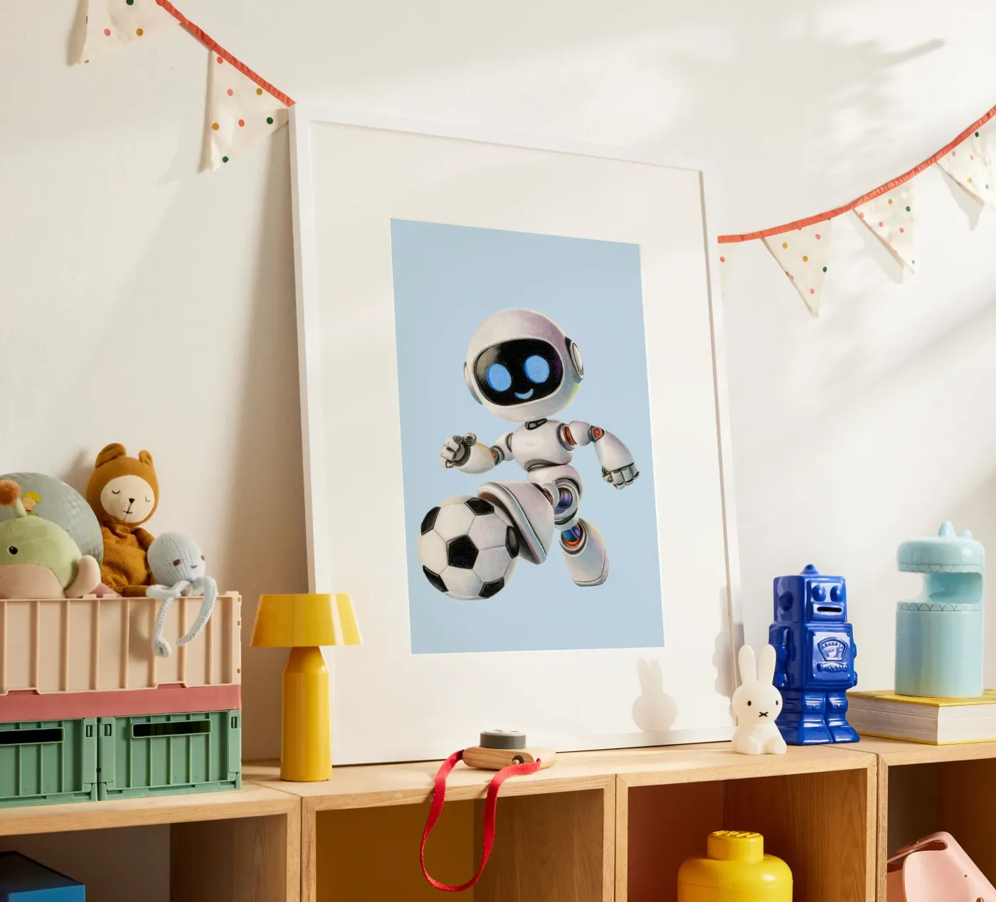 Robot da calcio poster da Graphit und Farbe