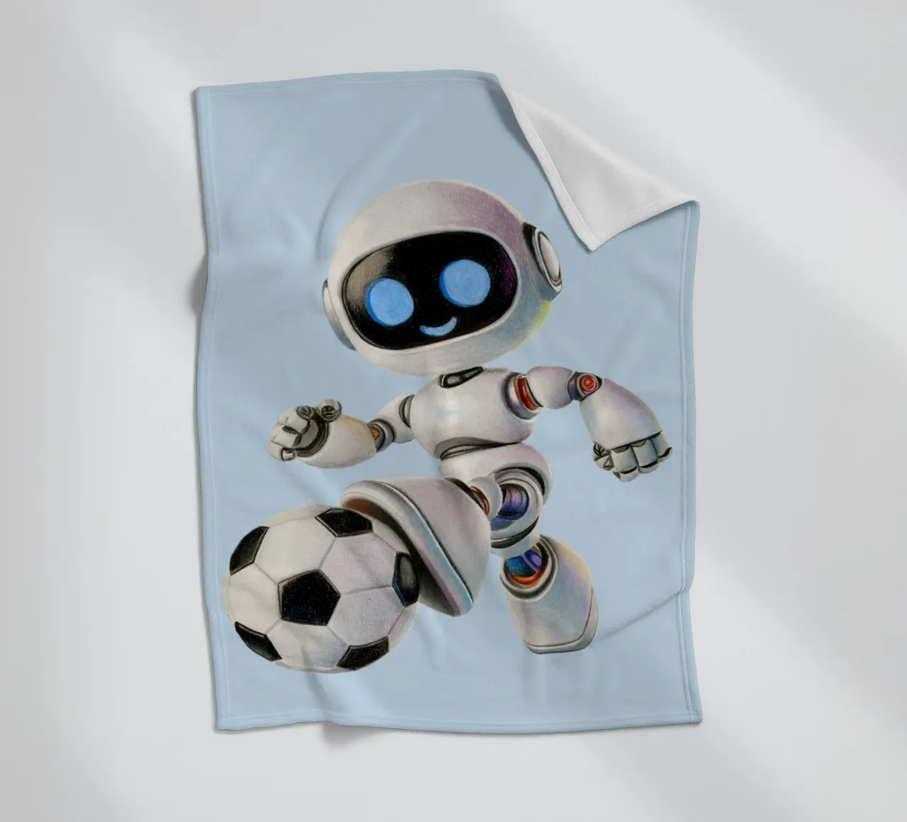 Robot da calcio coperta in pile da Graphit und Farbe