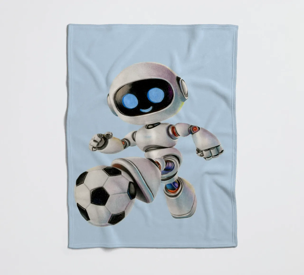 Robot da calcio coperta in pile da Graphit und Farbe