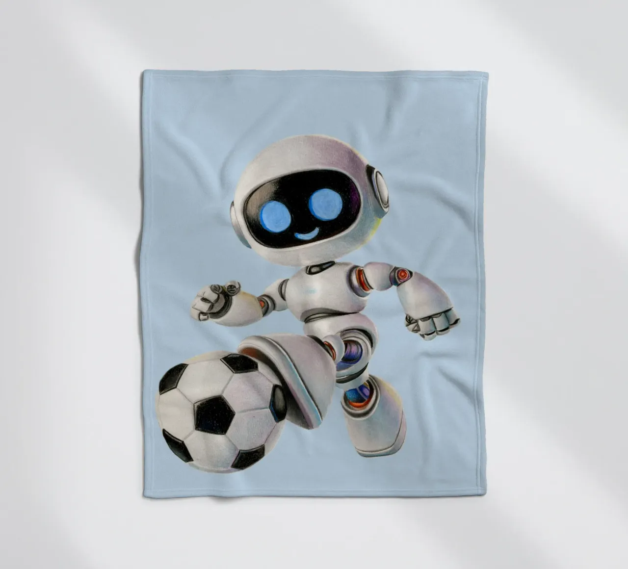 Robot da calcio coperta in pile da Graphit und Farbe