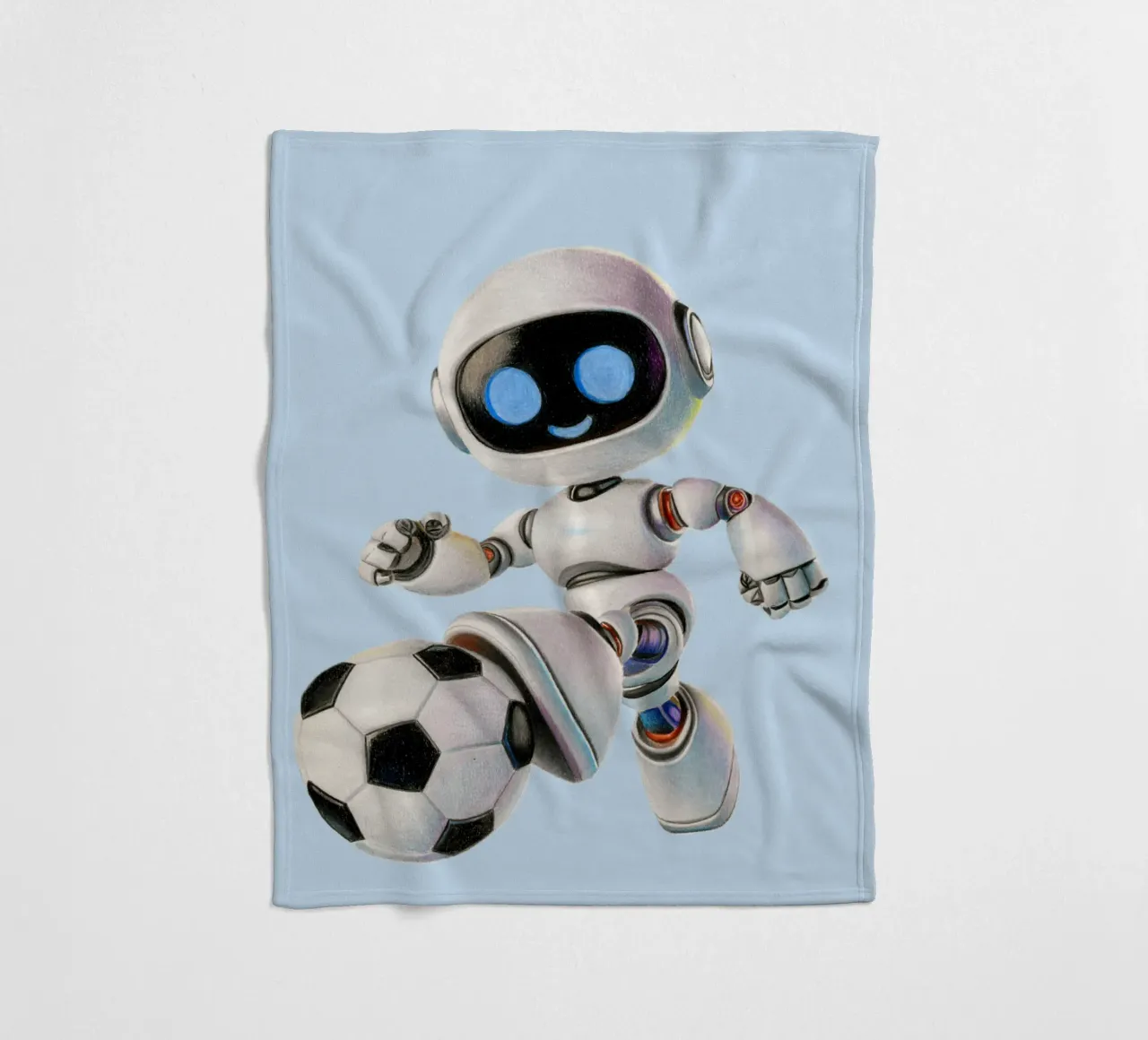 Robot da calcio coperta in pile da Graphit und Farbe