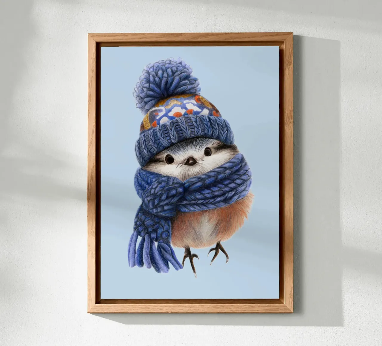 Winter bird alu-dibond by Graphit und Farbe