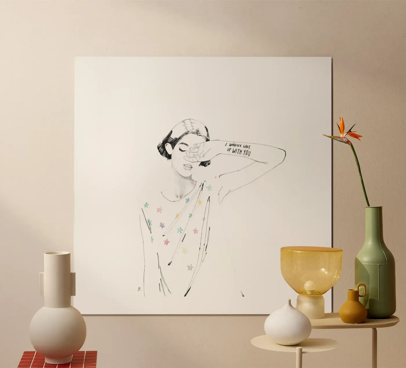 I Wanna Wake Up With You Poster von Manuel Rebollo