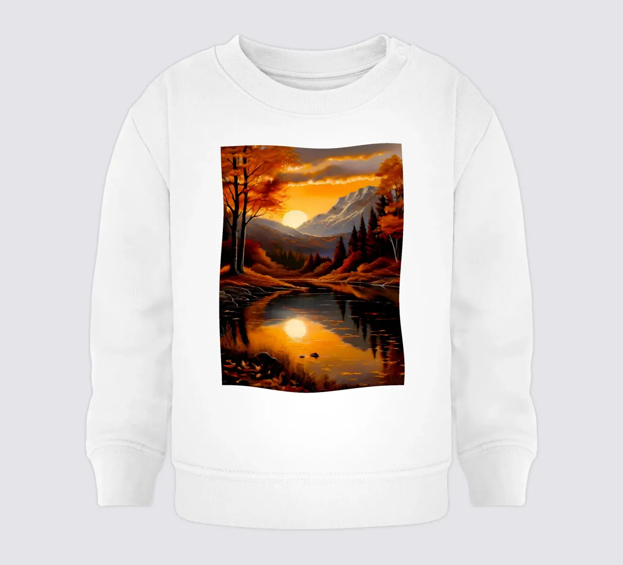 Riflessi d'autunno dorati felpa neonato da Artistic-shop