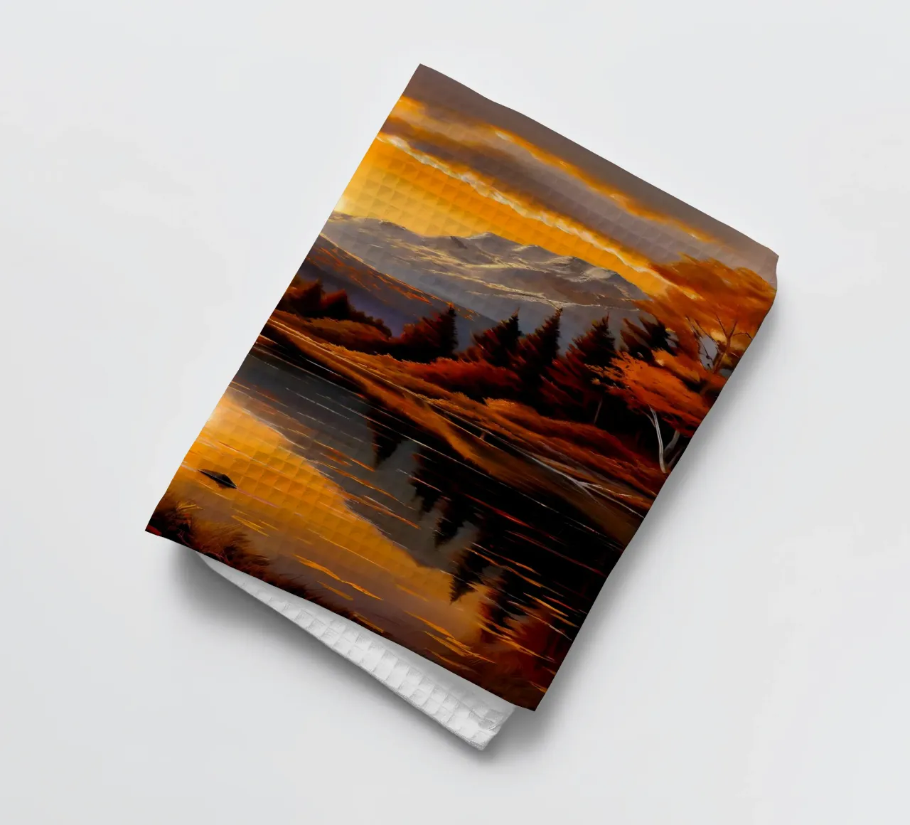 Riflessi d'autunno dorati canovaccio da cucina da Artistic-shop