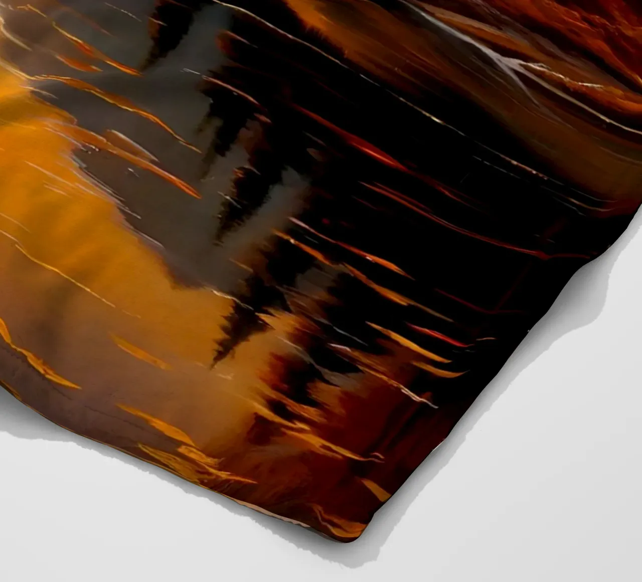Riflessi d'autunno dorati coperta in pile da Artistic-shop