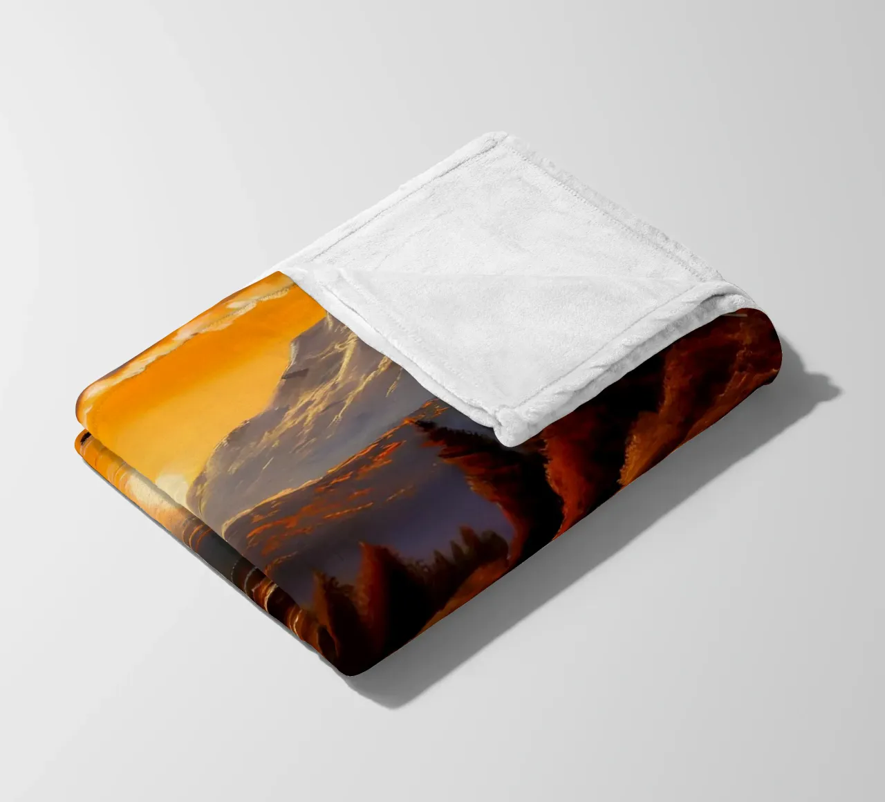 Riflessi d'autunno dorati coperta in pile da Artistic-shop