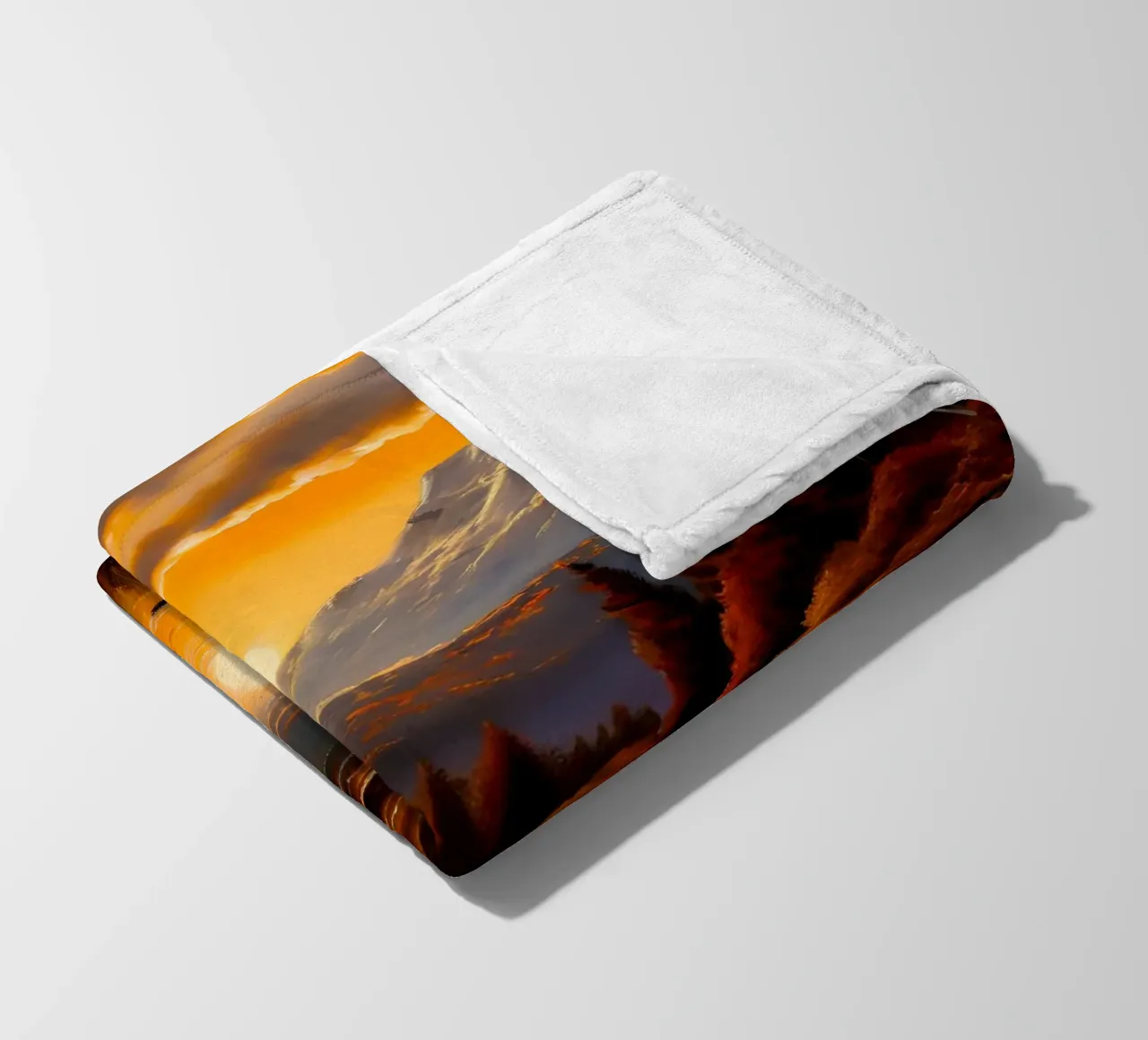 Riflessi d'autunno dorati coperta in pile da Artistic-shop