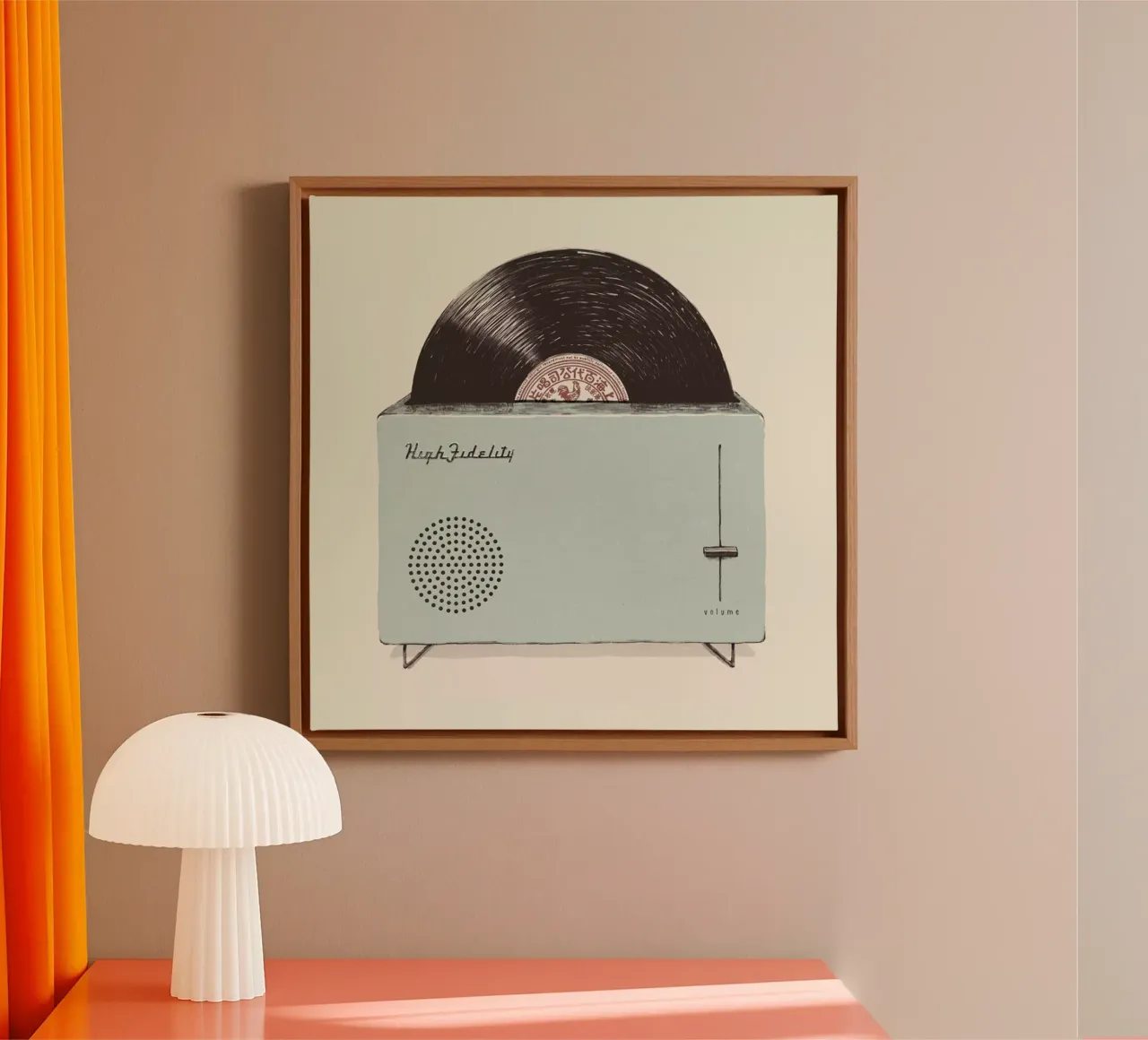 High Fidelity Toaster tela con Cornice a cassetta da Florent Bodart