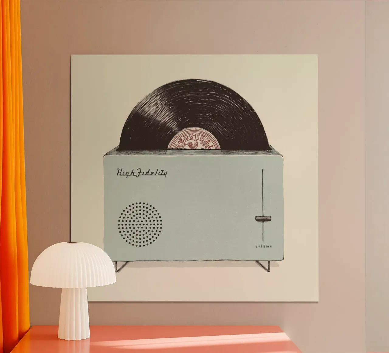 High Fidelity Toaster poster con telaio in plastica da Florent Bodart