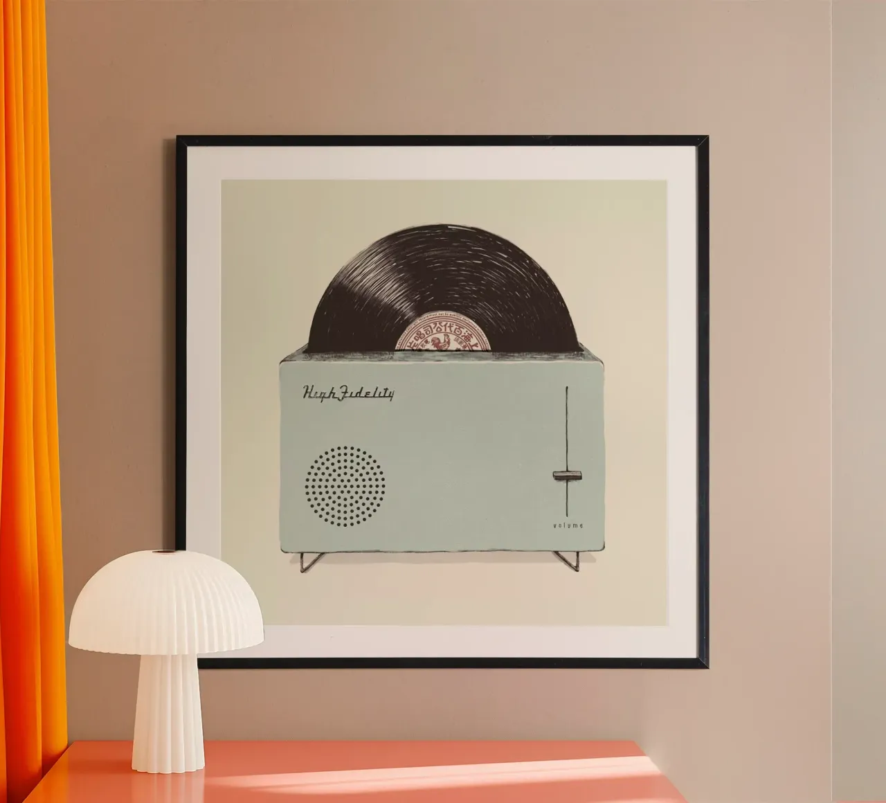 High Fidelity Toaster poster con telaio in plastica da Florent Bodart