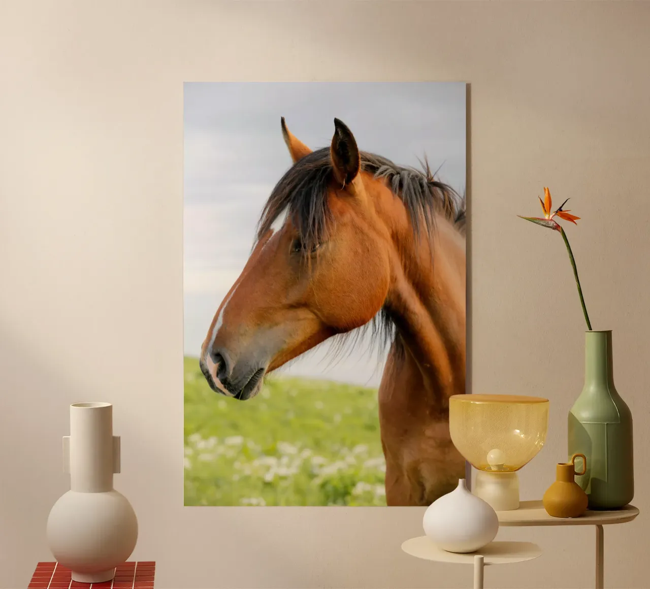 Cavallo marrone plexiglass da Alexey