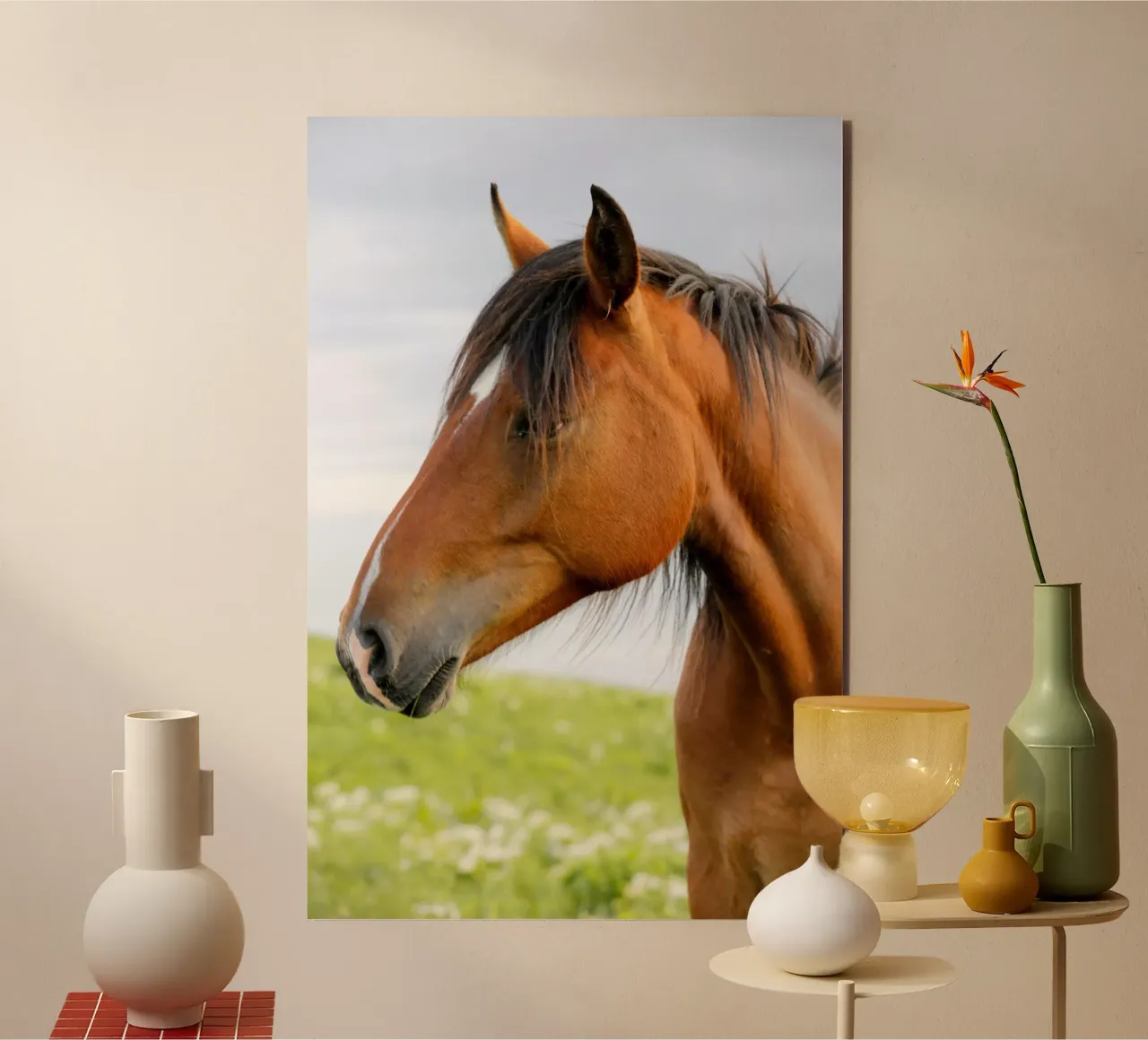 Brown Horse alu-dibond by Alexey