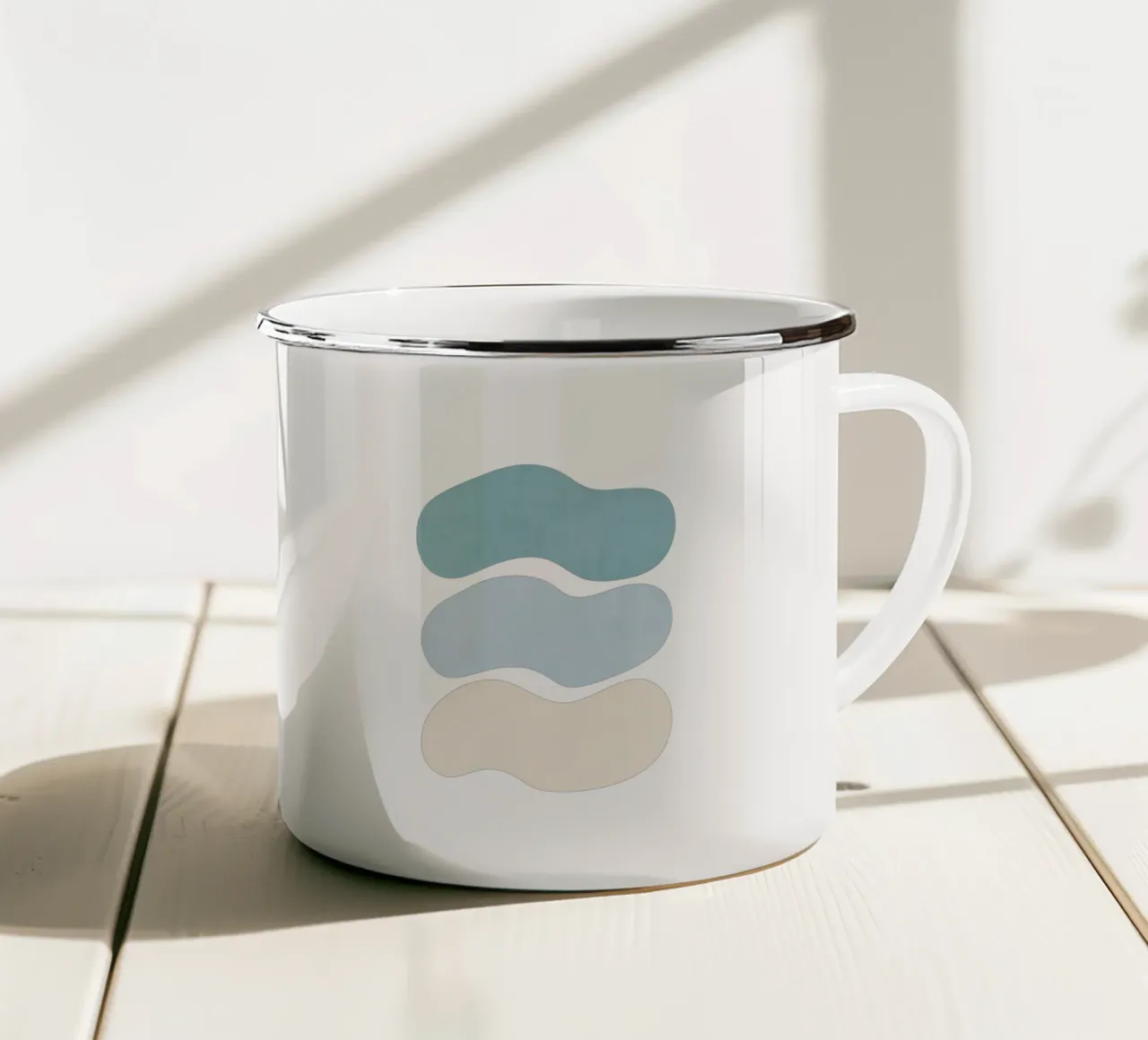 Forme del paesaggio 22 tazza in smalto da amini54