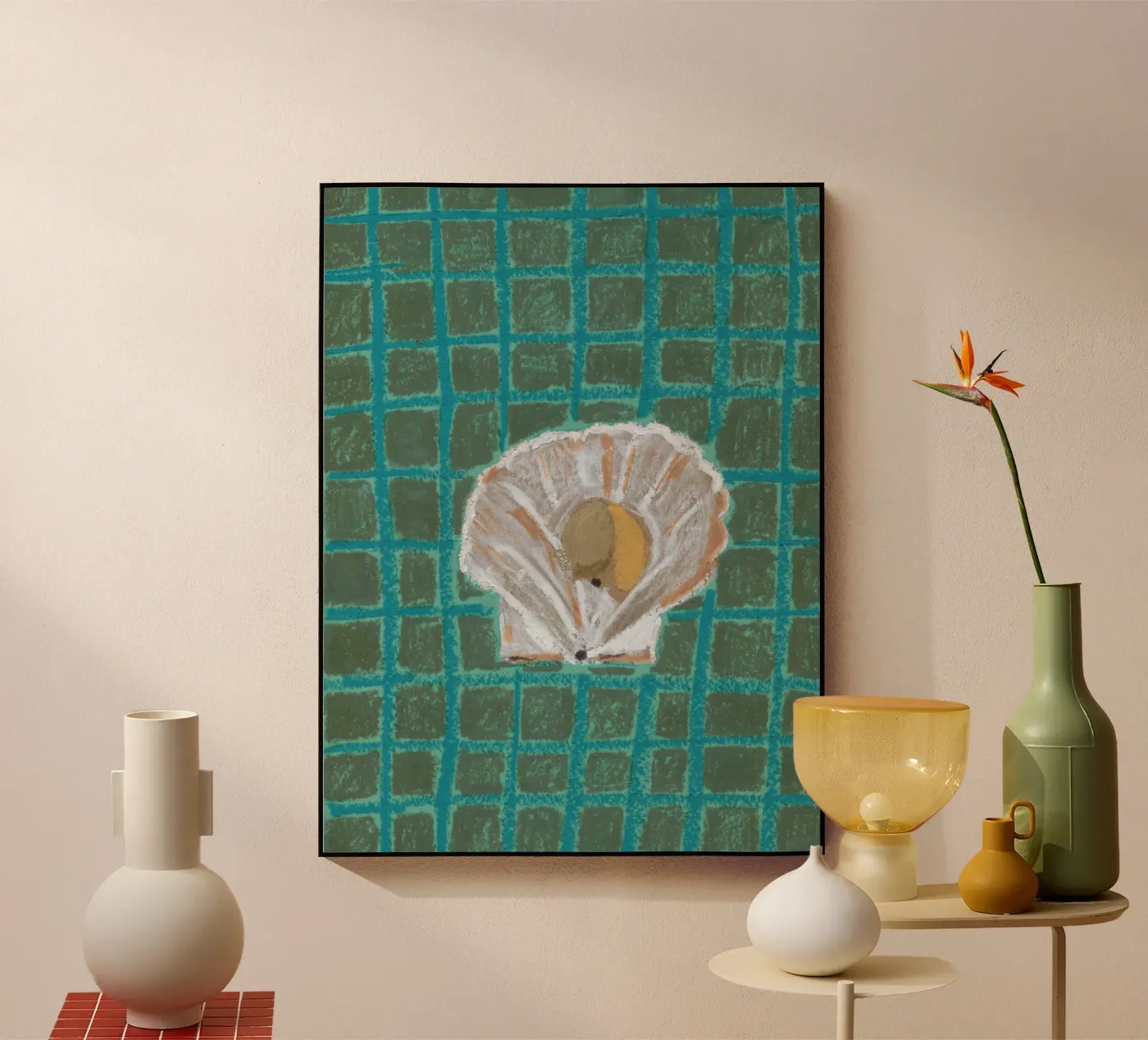 Shell with Stripes plexiglass da Isabelle Vandeplassche