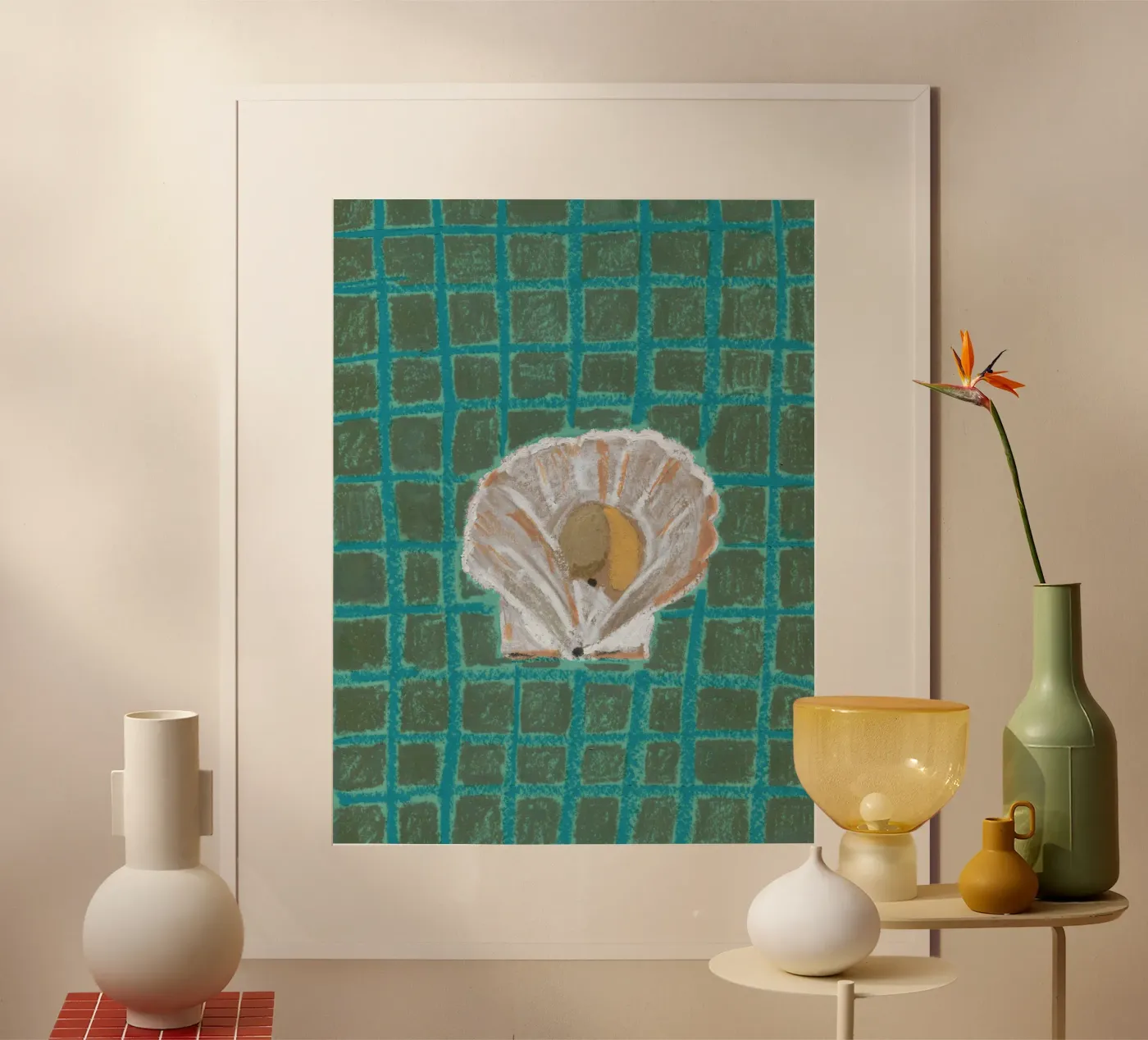 Shell with Stripes poster da Isabelle Vandeplassche