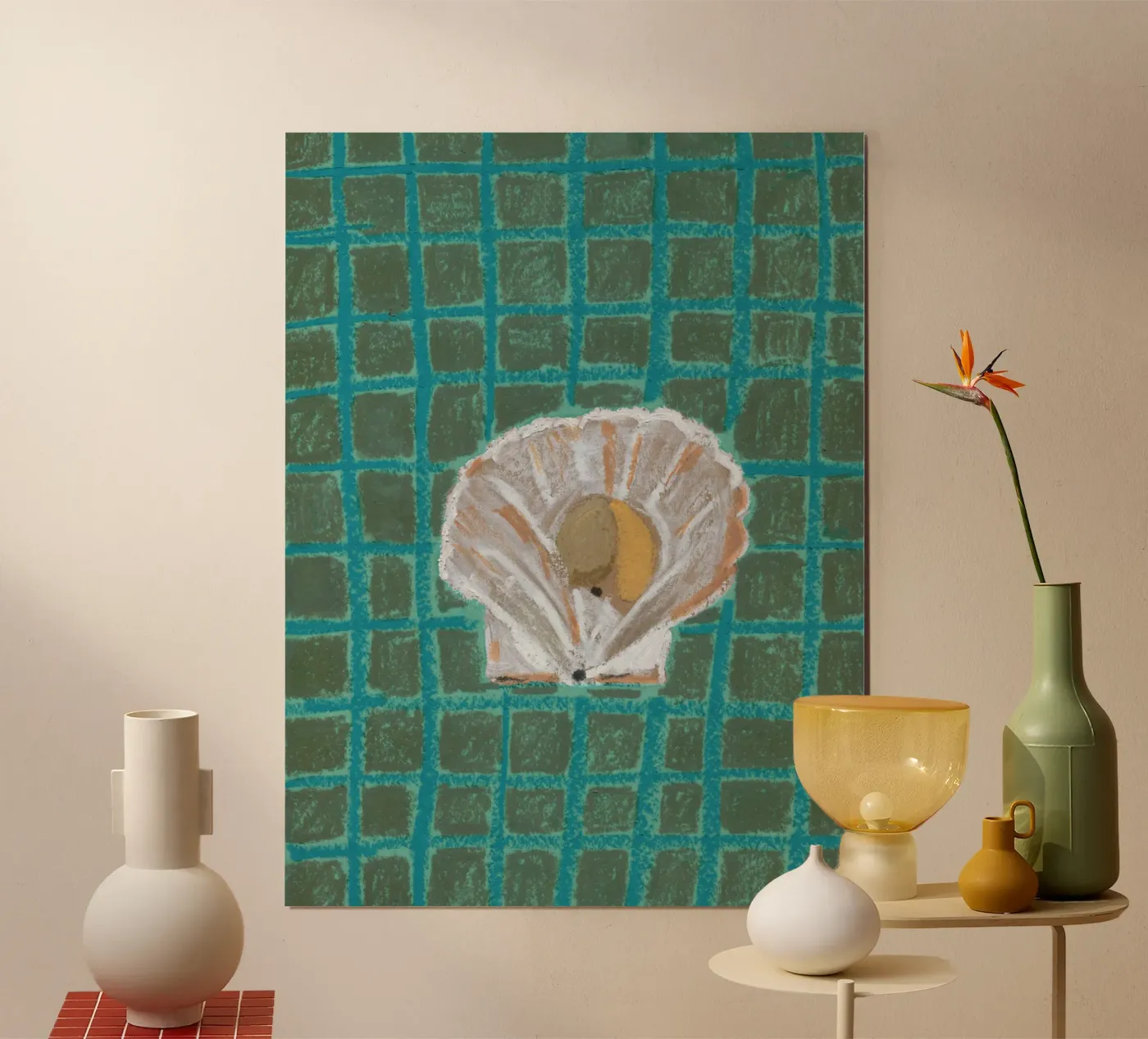 Shell with Stripes poster da Isabelle Vandeplassche
