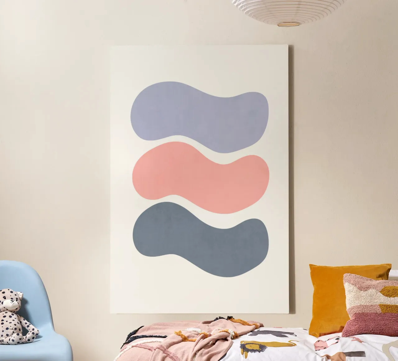 Landschapsvormen 23 canvas met Baklijst van amini54