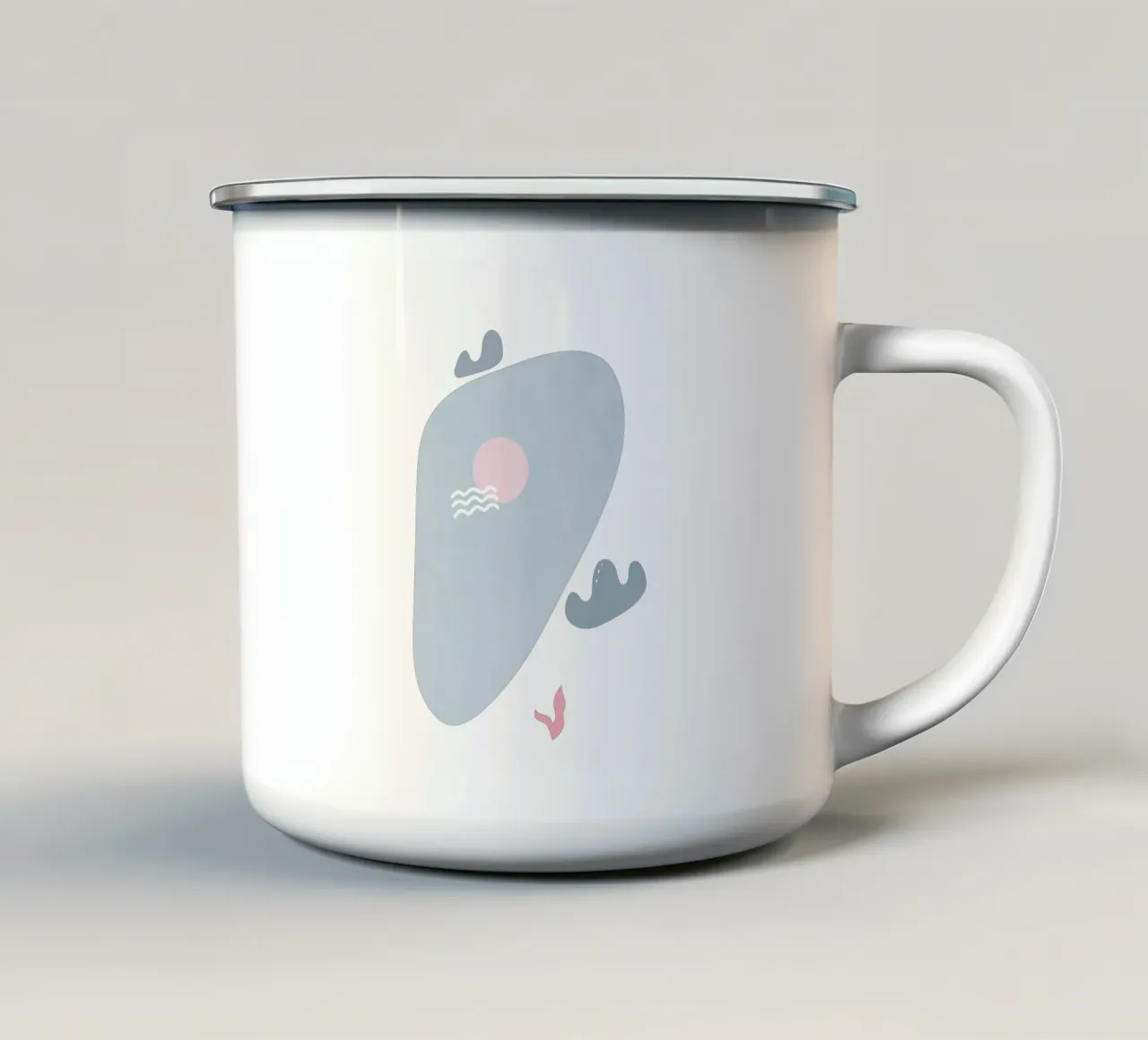 Forme del paesaggio 27 tazza in smalto da amini54