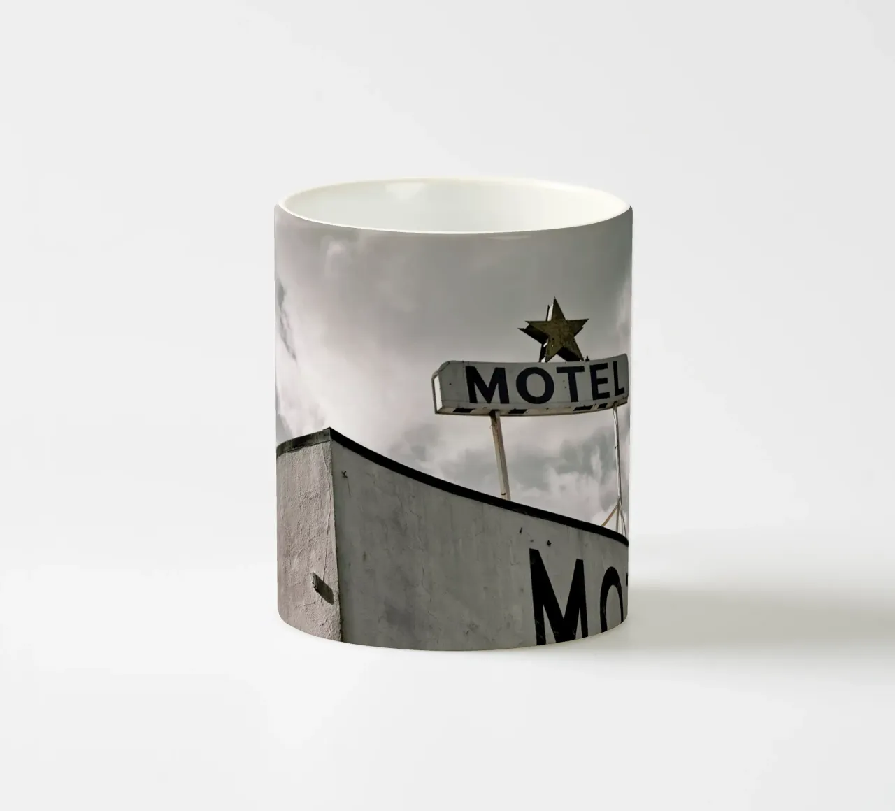 Motel ceramic mug by Marc Gruninger
