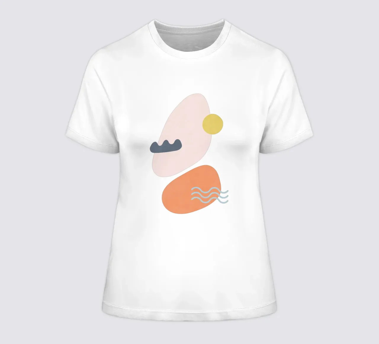 Landscape Shapes 39 women's fitted t-shirt by amini54