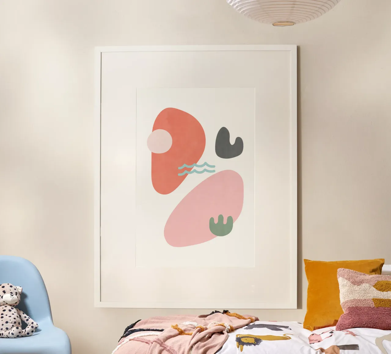 Forme del paesaggio 40 poster con telaio in alluminio da amini54