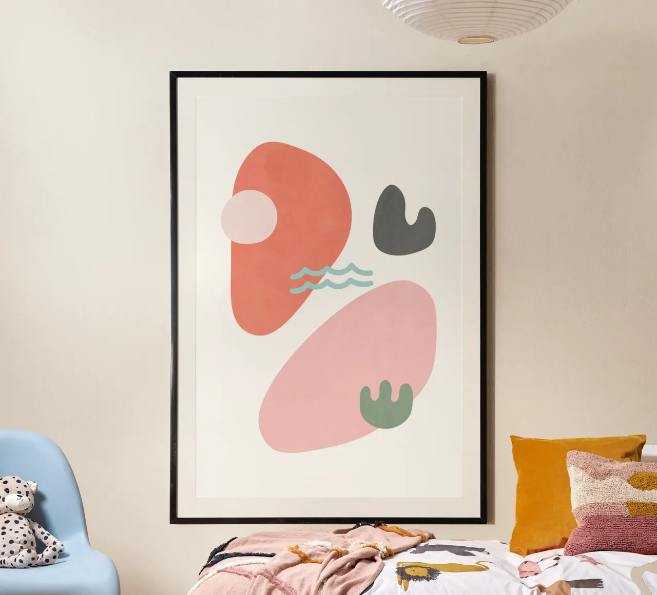 Forme del paesaggio 40 poster con telaio in alluminio da amini54