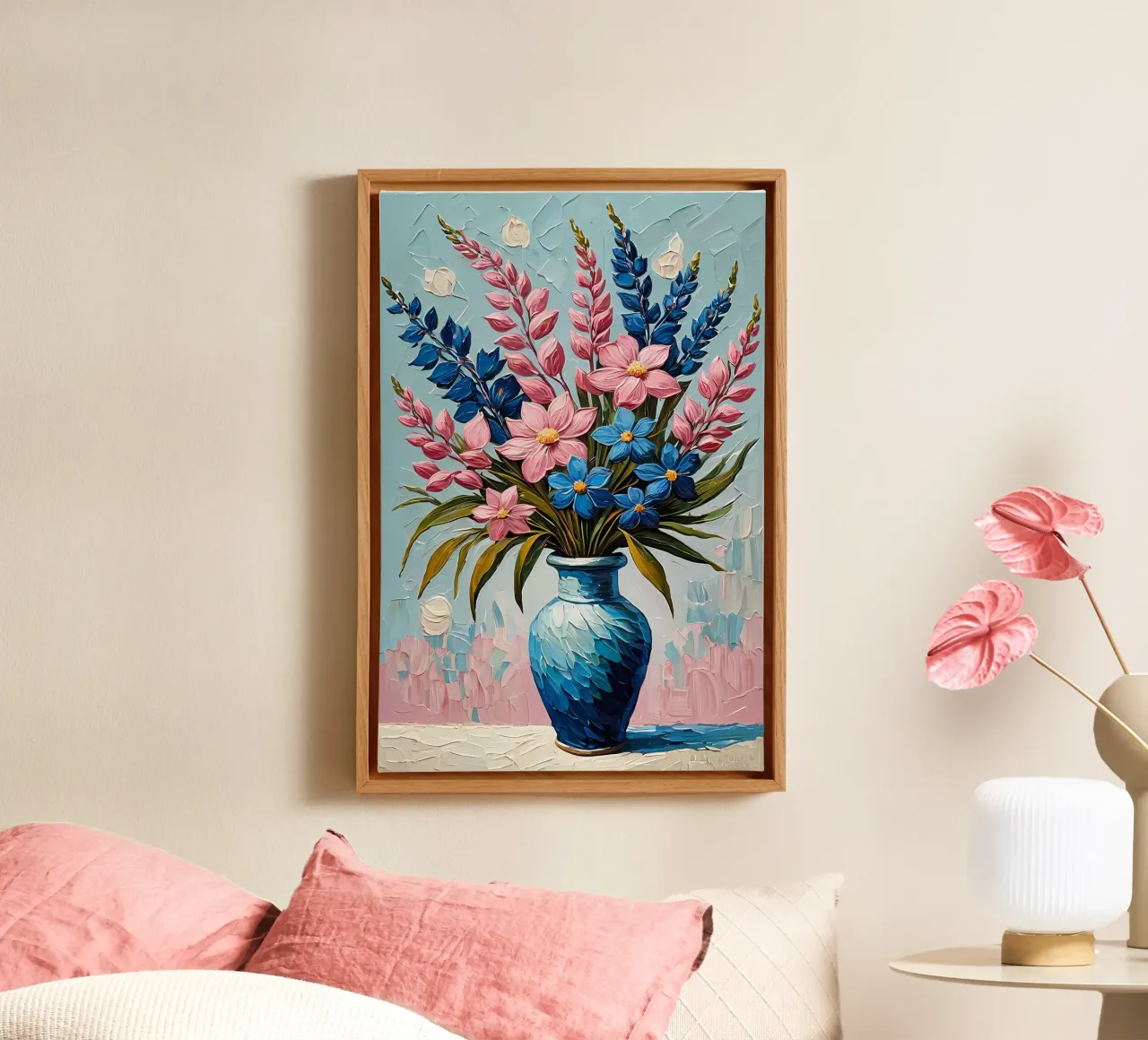 Armonia in fiore tela con Cornice a cassetta da Artistic-shop