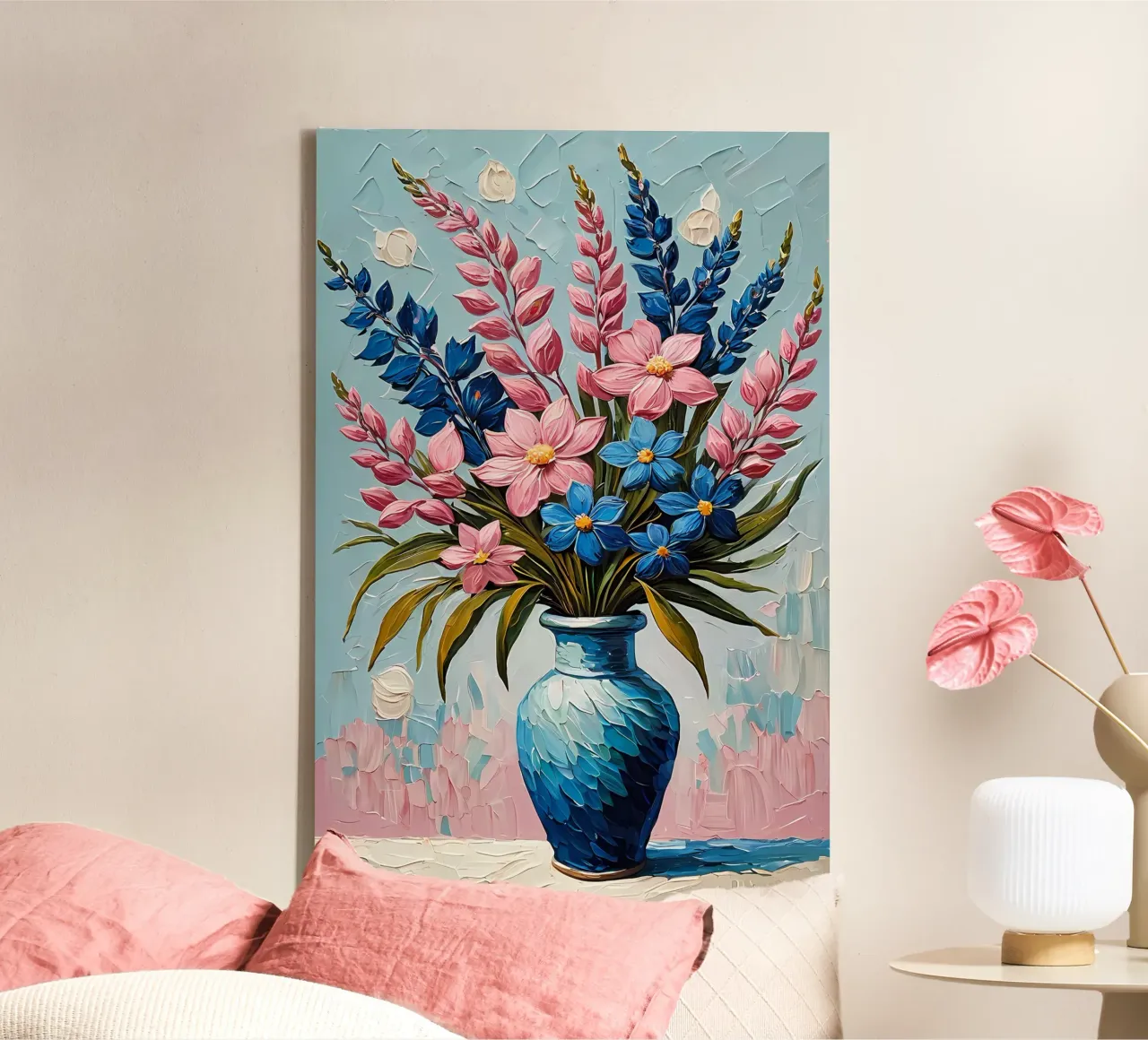 Armonia in fiore tela con Cornice a cassetta da Artistic-shop