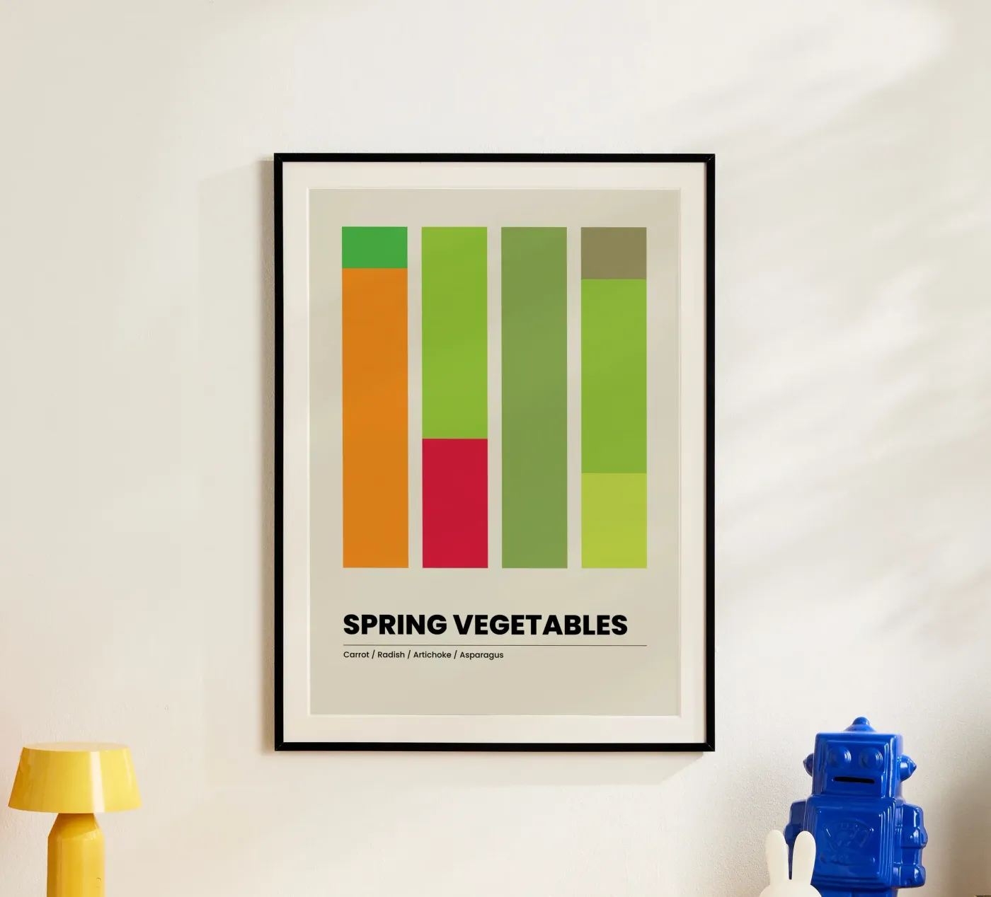 Spring vegetables poster by OkleoStudio