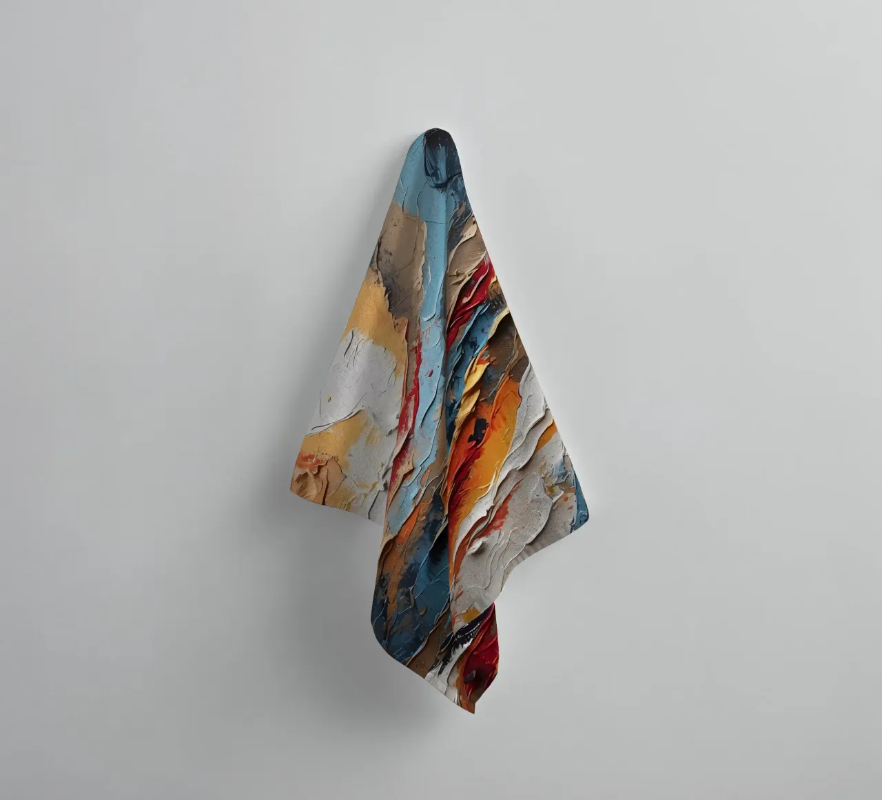 Symfonie met structuur badhanddoek van Artistic-shop