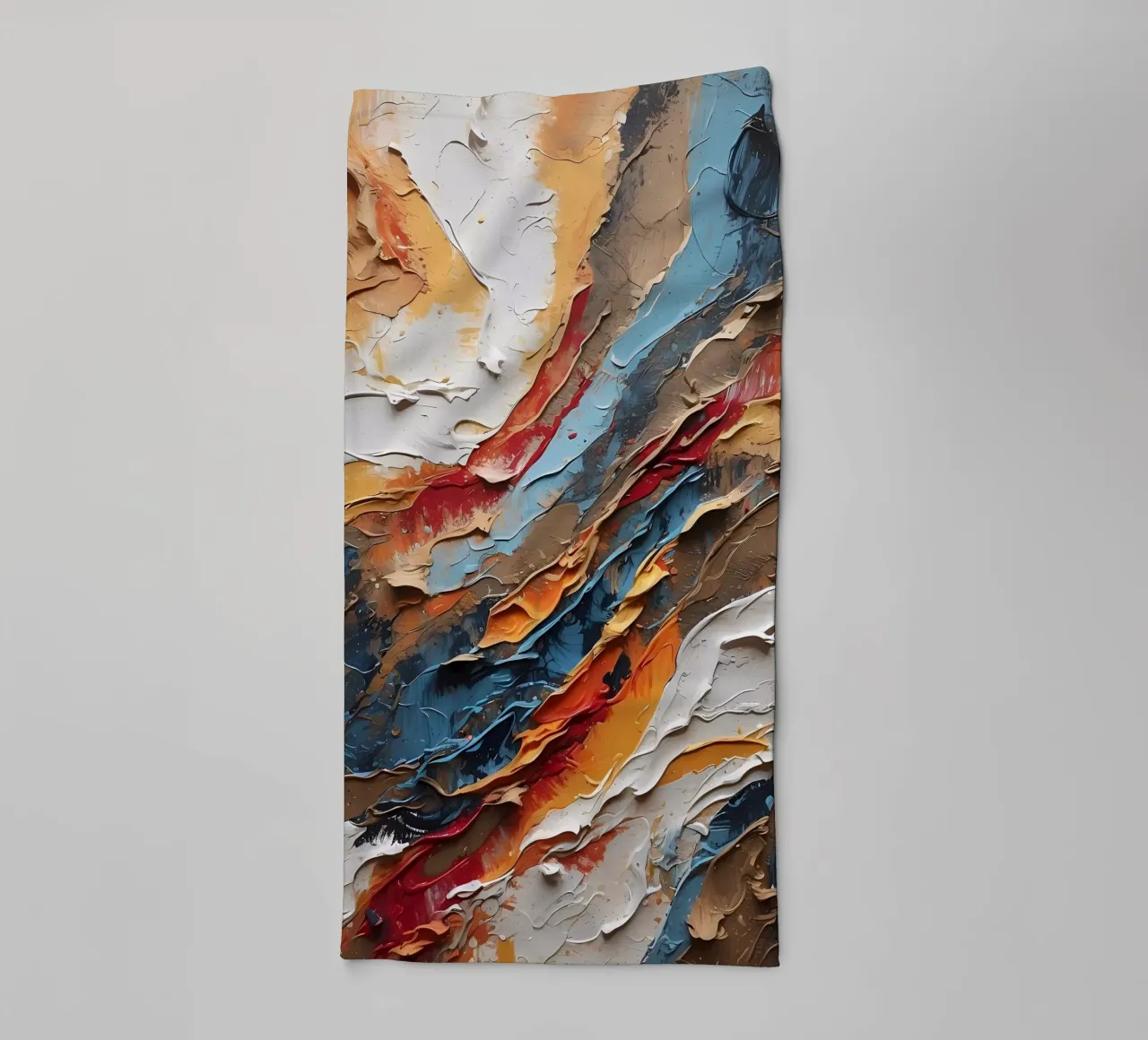 Symfonie met structuur badhanddoek van Artistic-shop