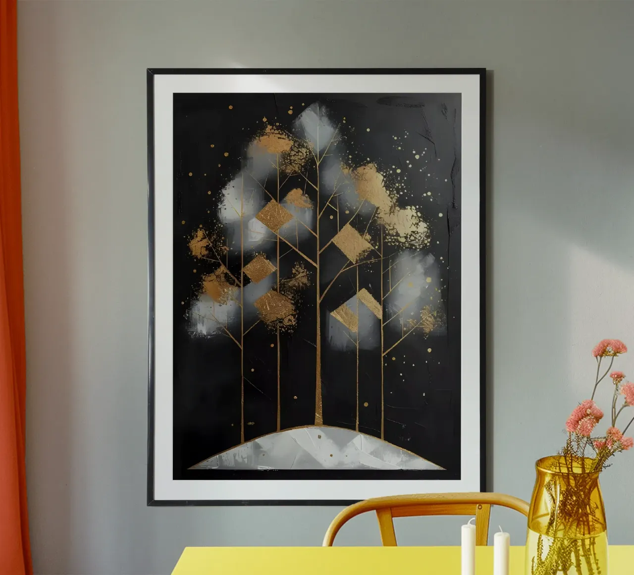 L'Arbre d'or : Un chef-d'œuvre moderne hahnemühle de Artistic-shop