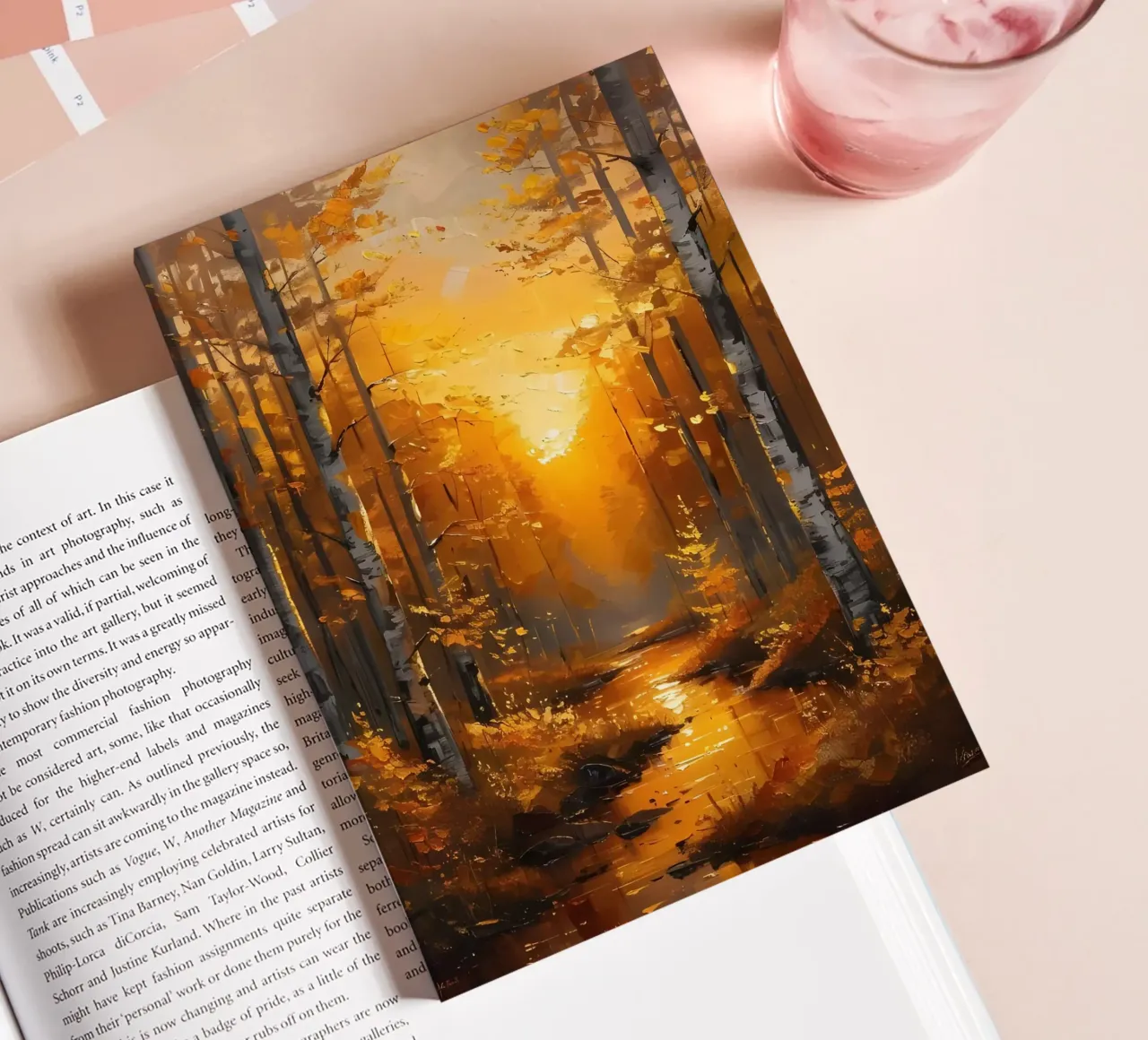 Foresta d'autunno dorata diario da Artistic-shop