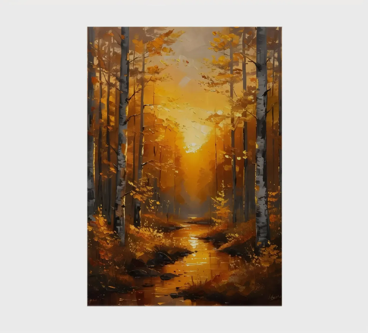 Foresta d'autunno dorata diario da Artistic-shop