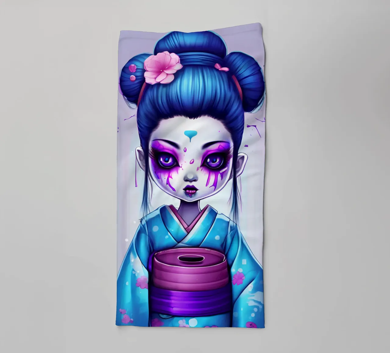 Black geisha 1 asciugamano da bagno da Rezh creations