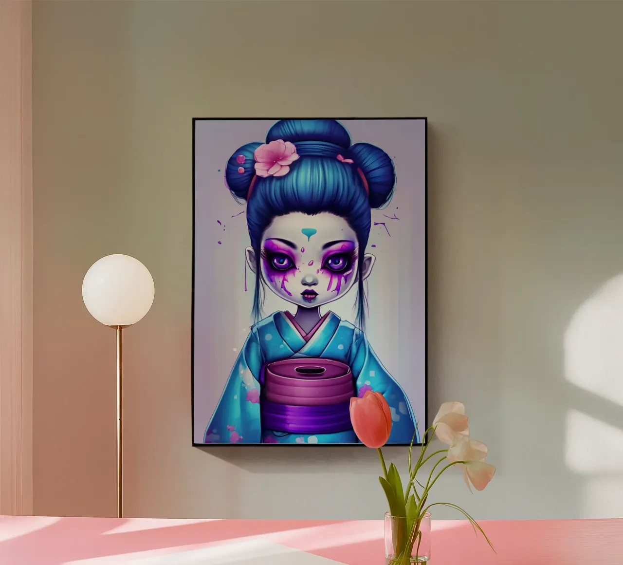 Black geisha 1 plexiglass da Rezh creations