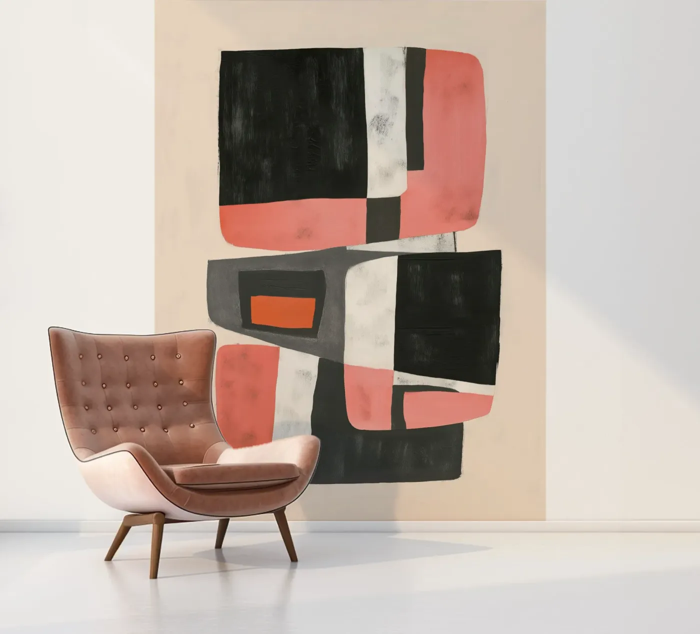 Soft Geometry fotobehang van Nadjaa
