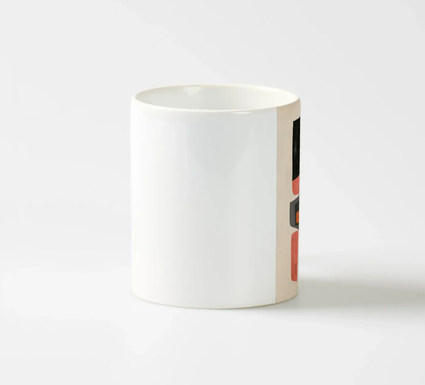 Soft Geometry ceramic mug by Nadjaa